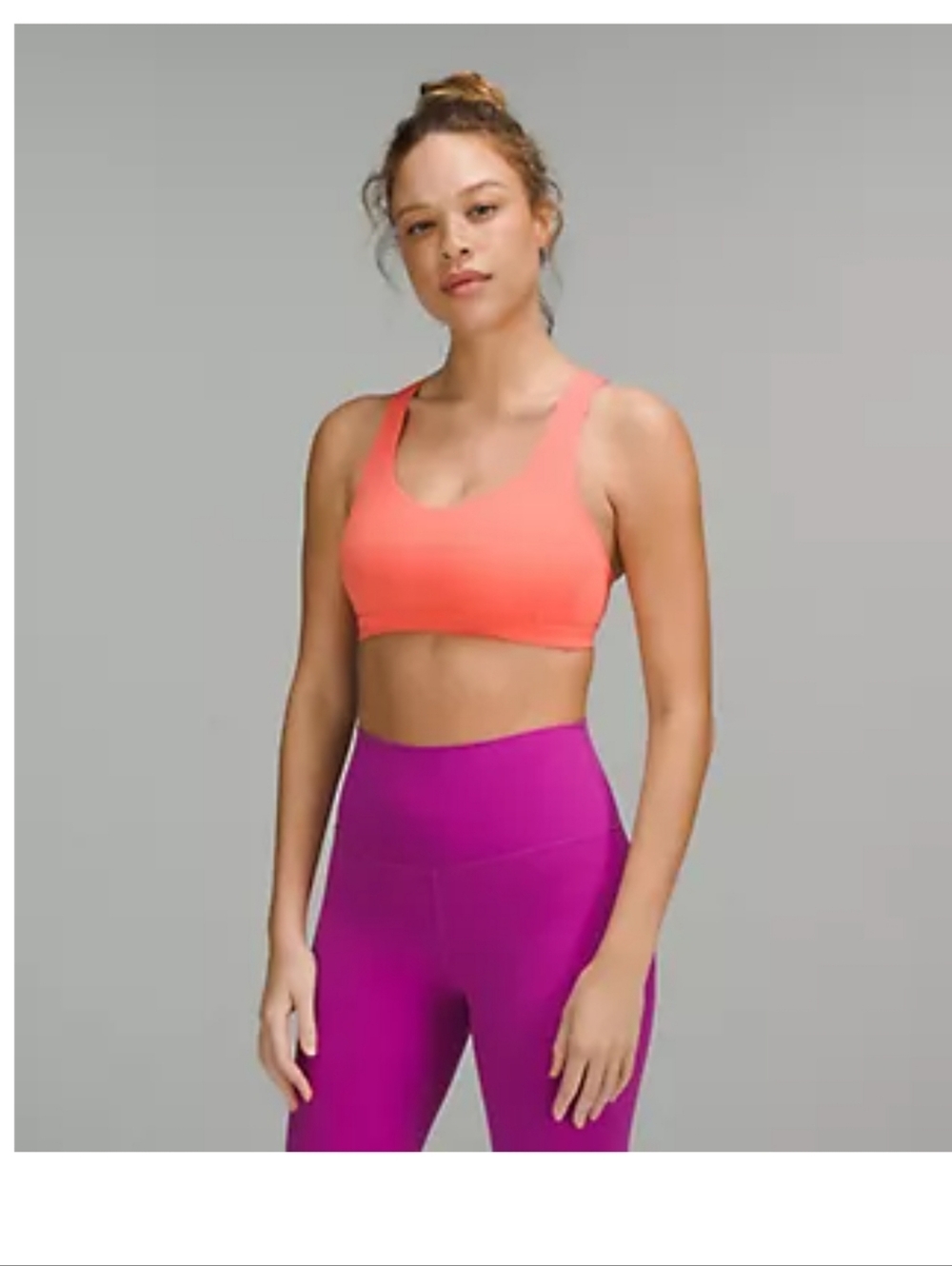Lululemon Free To Be Serene Bra C/D Cup Sz 4 Excellent